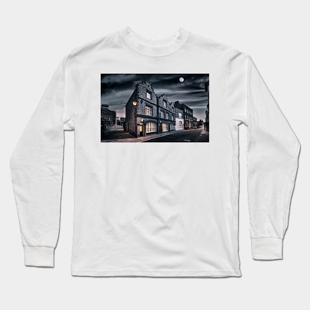 As Darkness Falls on King Street Long Sleeve T-Shirt by GeoffCarpenter